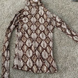 never worn turtle neck snake patterned long sleeve from tjmaxx